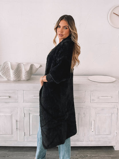 Fiorelle Black Cardigan | Women's Knit Cardigan