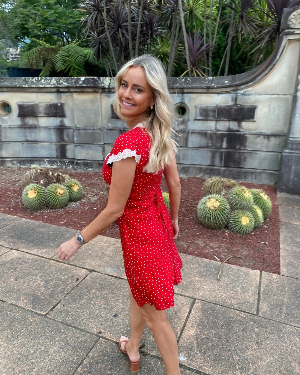 Firenze Red Polka Dress | Women's Polka Dot Mini Dress