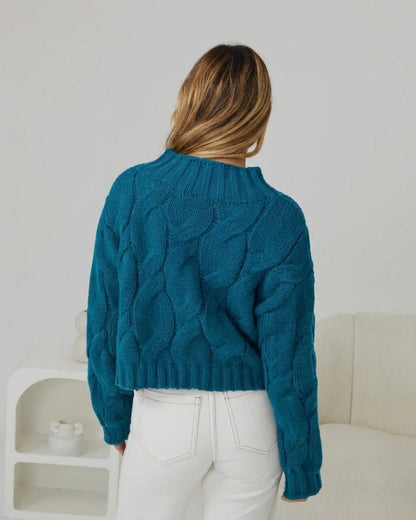 Hadi Knit - Teal | Women's Relaxed Fit Knit Jumper