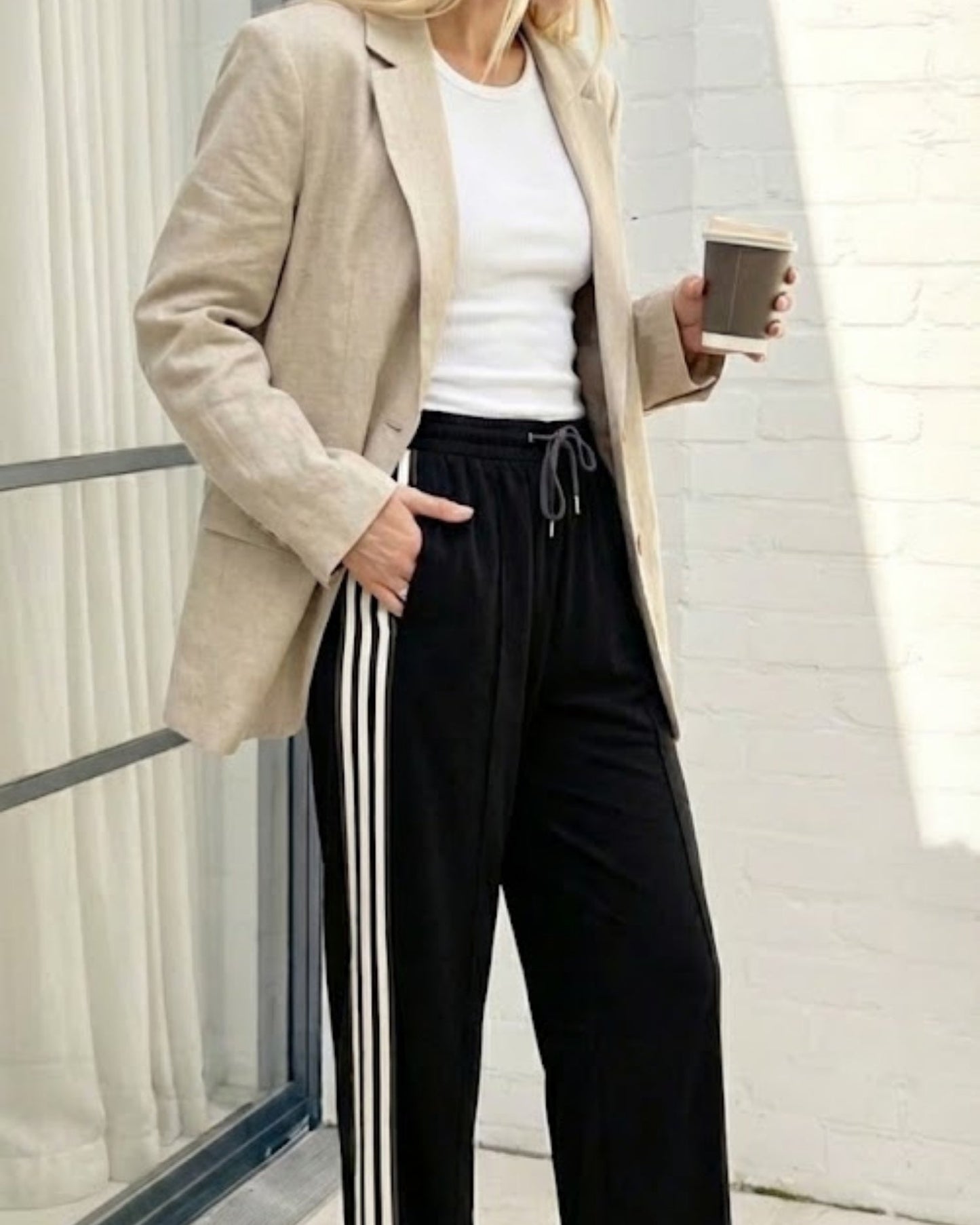 Iverie Pants - Black Multi | Women's High Waisted Wide Leg Pants