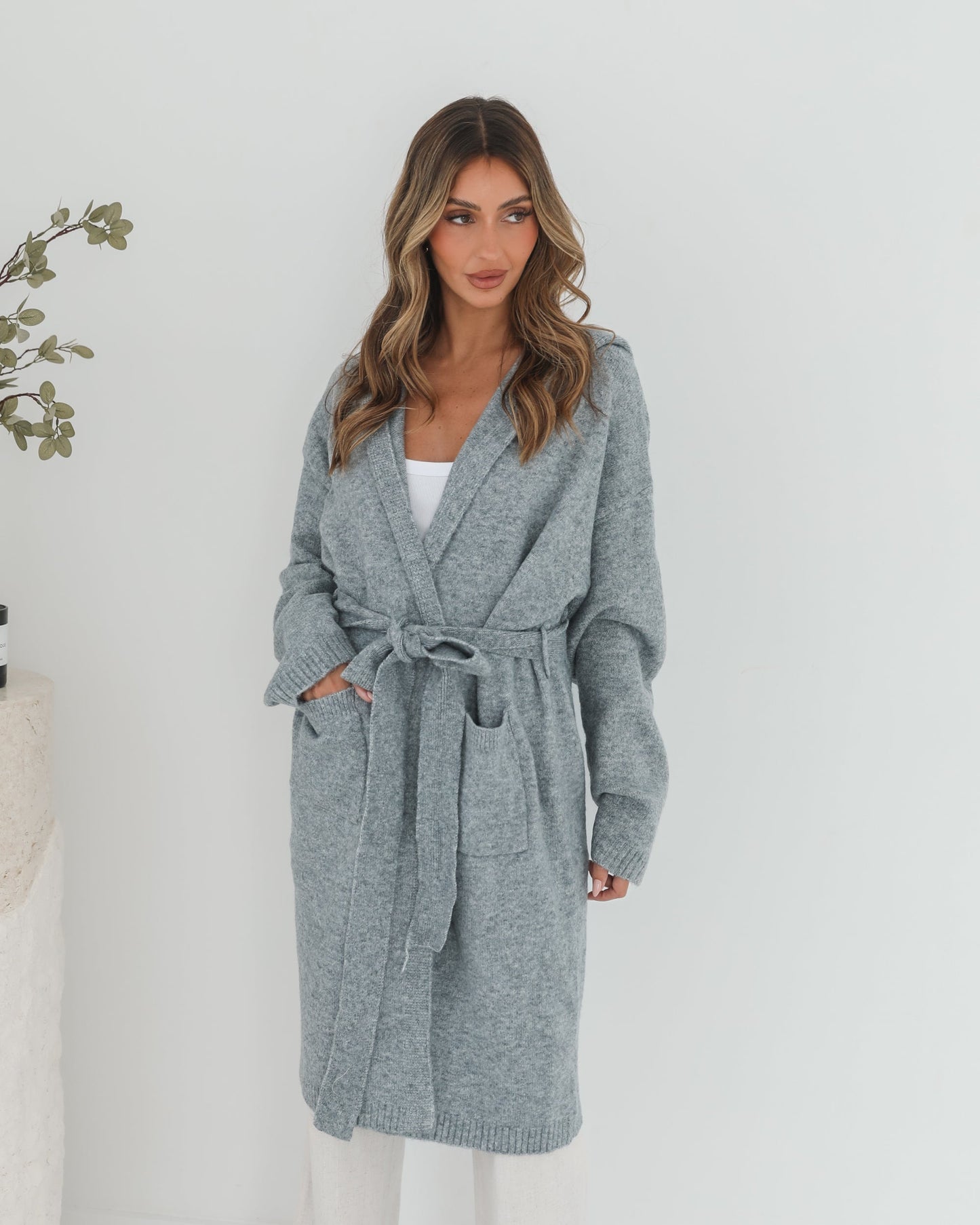 Johanne Grey Coatigan | Women's Knit Coatigan