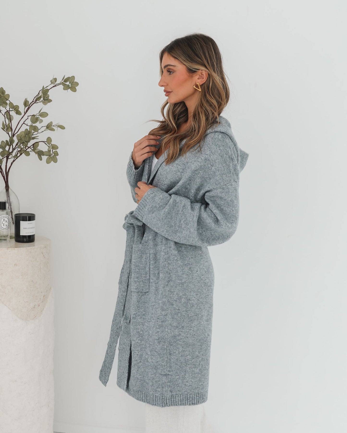 Johanne Grey Coatigan | Women's Knit Coatigan