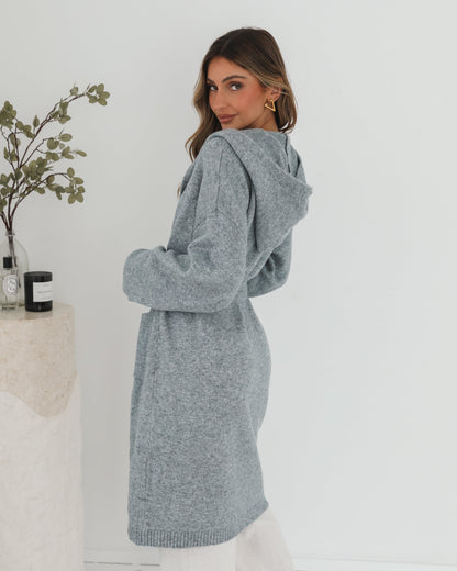 Johanne Grey Coatigan | Women's Knit Coatigan