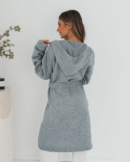 Johanne Grey Coatigan | Women's Knit Coatigan
