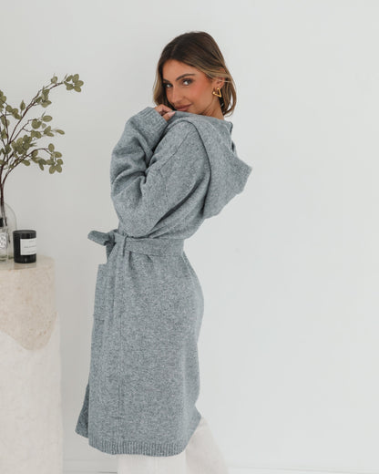 Johanne Grey Coatigan | Women's Knit Coatigan