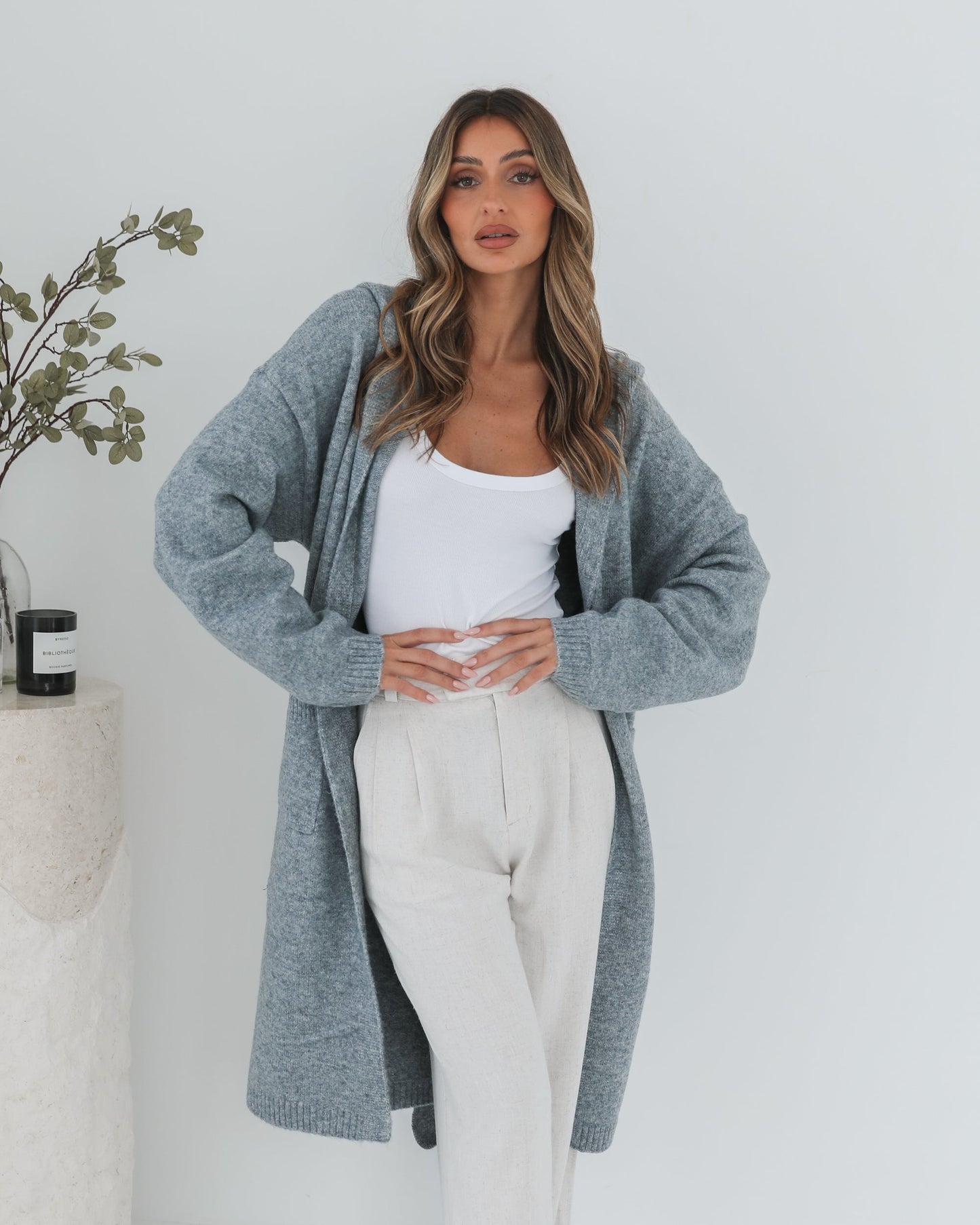 Johanne Grey Coatigan | Women's Knit Coatigan