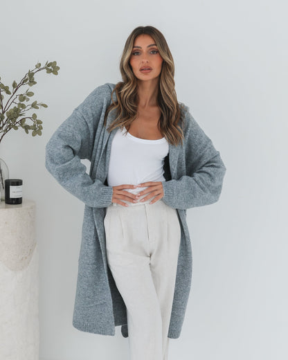 Johanne Grey Coatigan | Women's Knit Coatigan