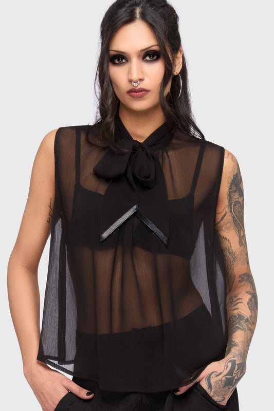 Kihilist Obsidienne Sleeveless Blouse