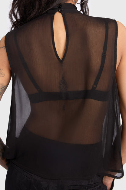 Kihilist Obsidienne Sleeveless Blouse