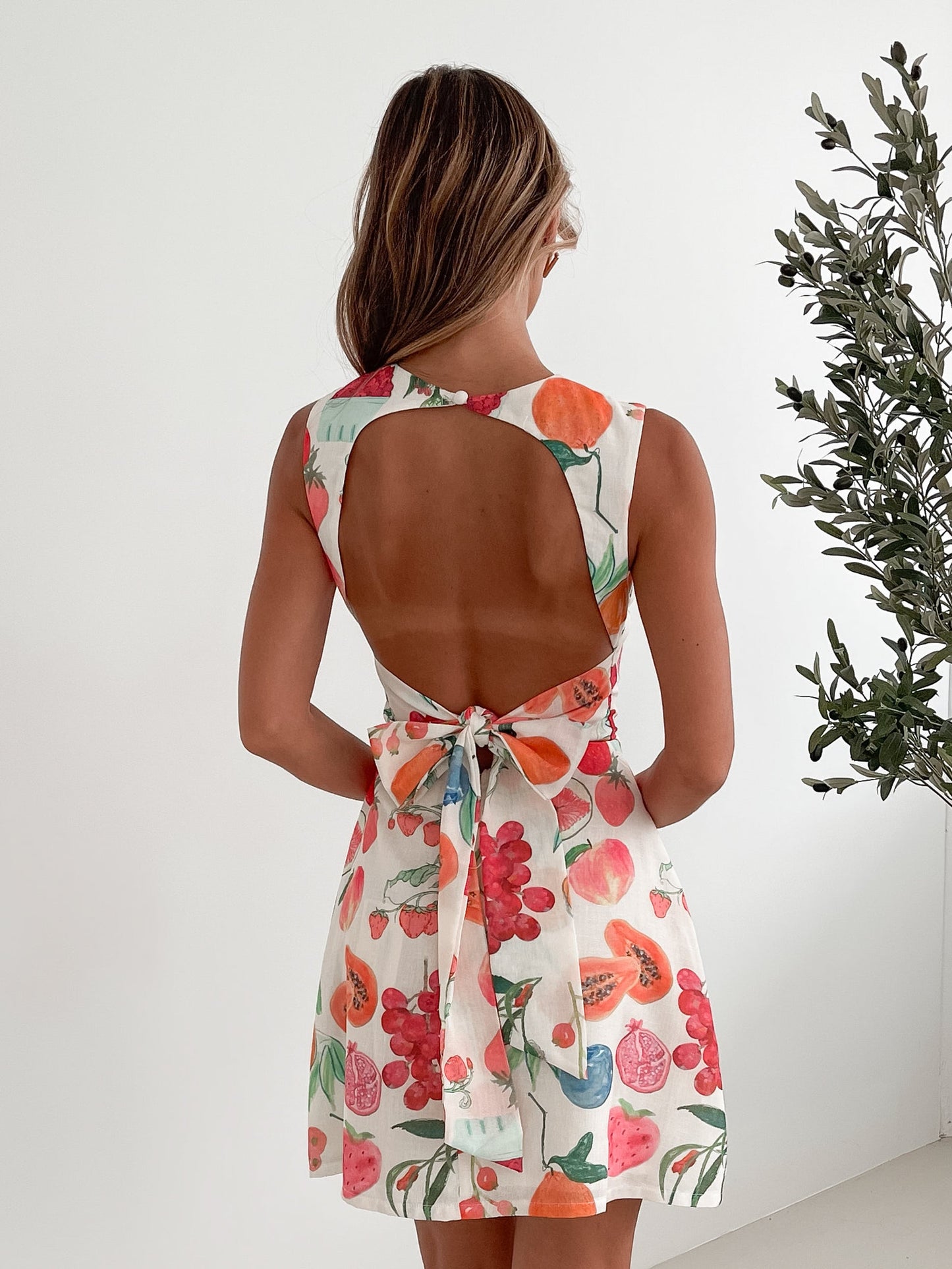 Kariza White Print Dress | Women's Printed Mini Dress