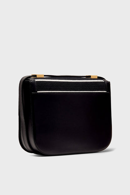 Black Breton Stripe Canvas Vancouver Bag