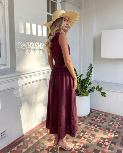 Kirah Dress - Plum