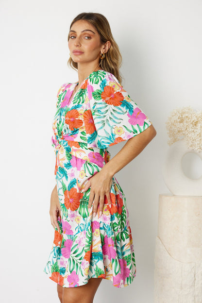 Linshay Multi Floral Dress | Women's Floral Mini Dress