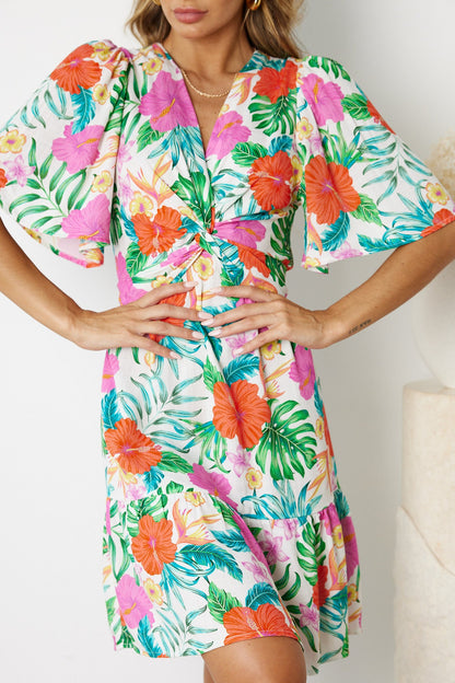 Linshay Multi Floral Dress | Women's Floral Mini Dress