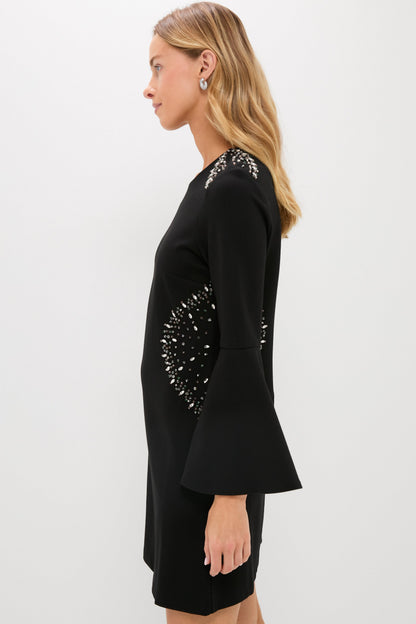 Black Embellished Farrow Dress