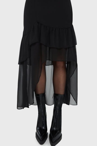 Misty Hollow Midi Dress