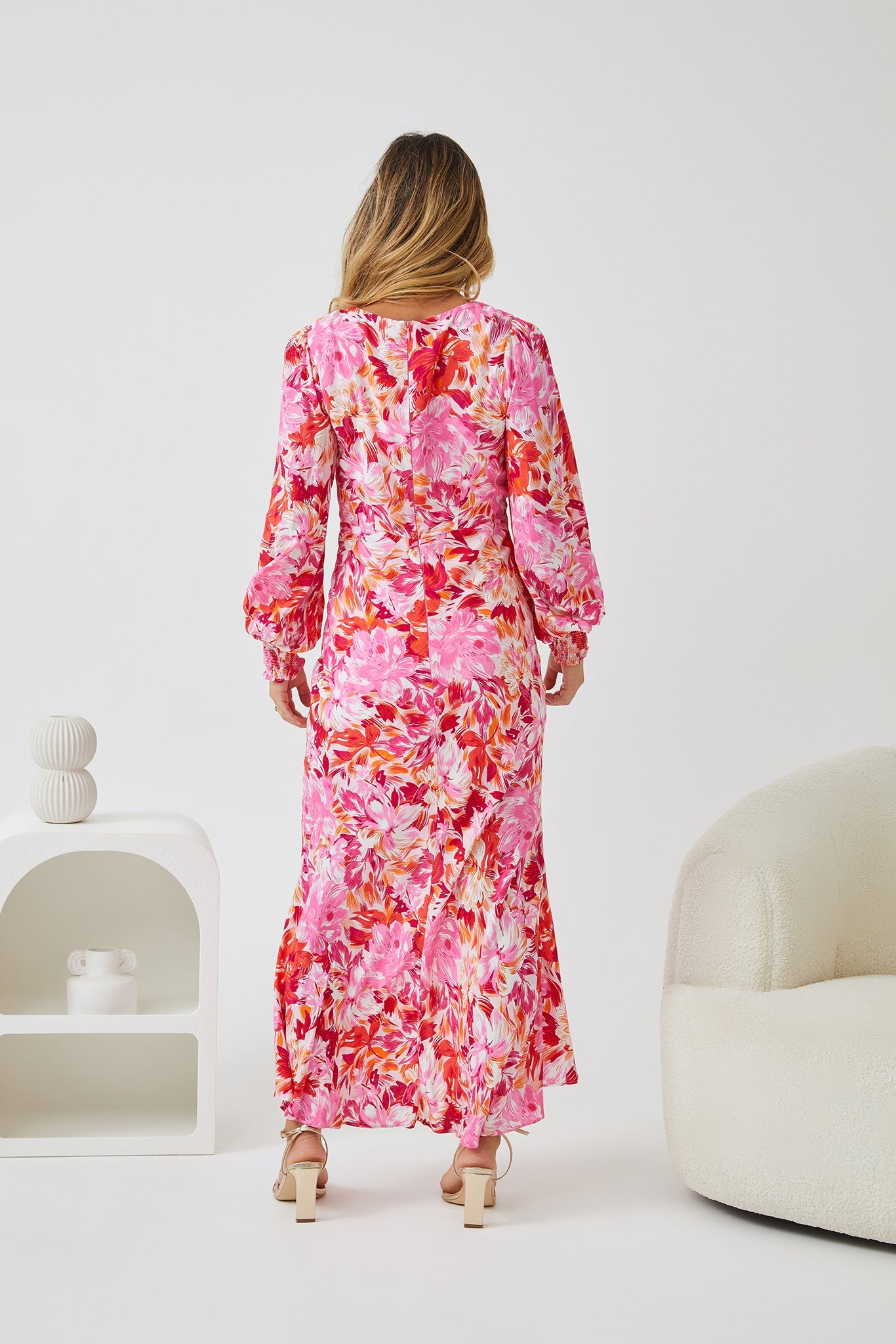 Mallarey Multi Floral Dress | Women's Floral Midi Dress