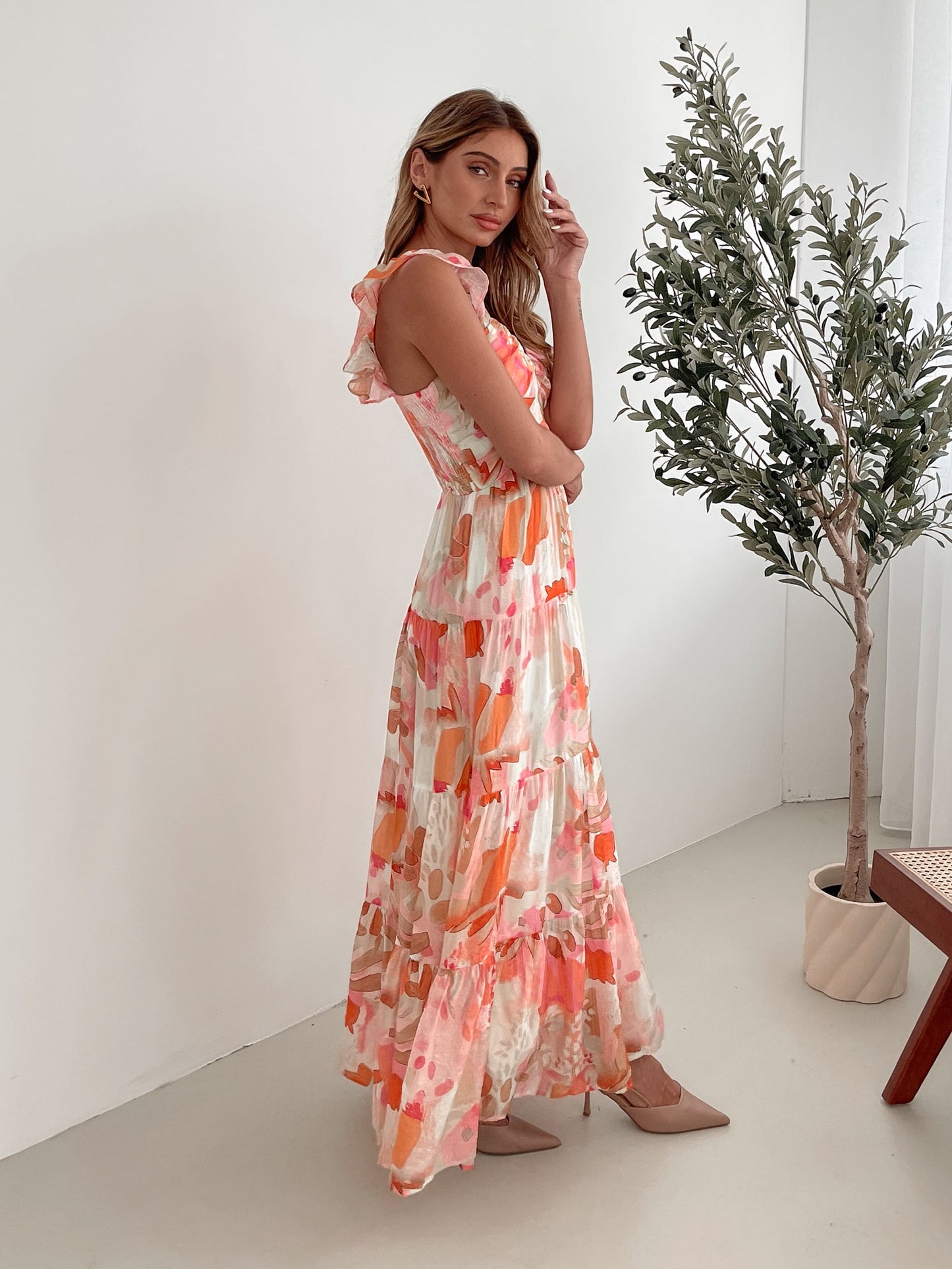 Mariel Dress - Pink Floral | Women's Floral Mini Dress