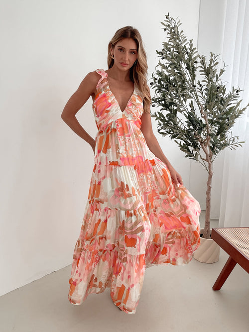 Mariel Dress - Pink Floral | Women's Floral Mini Dress