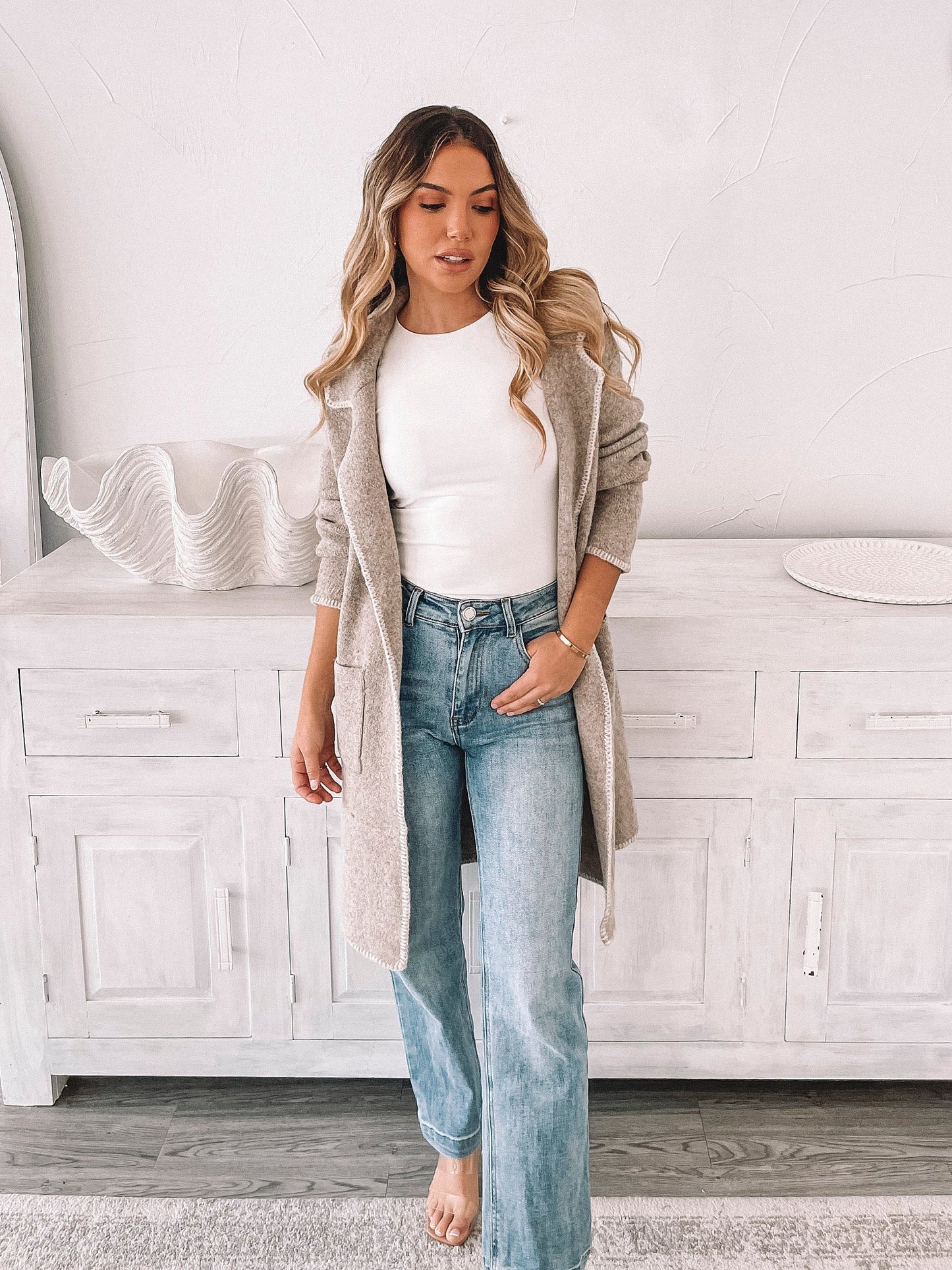 Marisole Coatigan - Latte | Women's Knit Coatigan