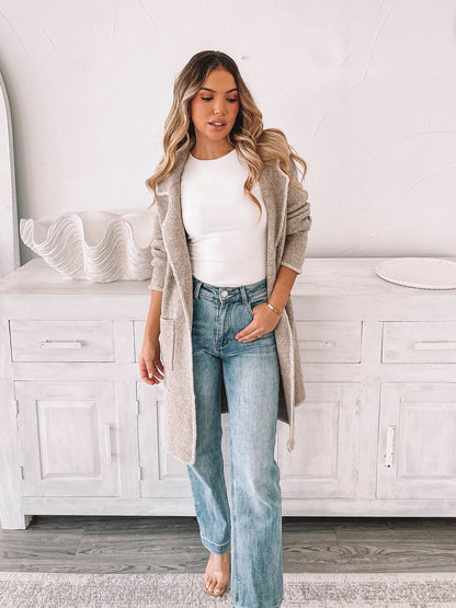 Marisole Coatigan - Latte | Women's Knit Coatigan