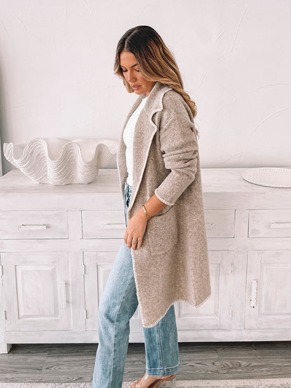 Marisole Coatigan - Latte | Women's Knit Coatigan