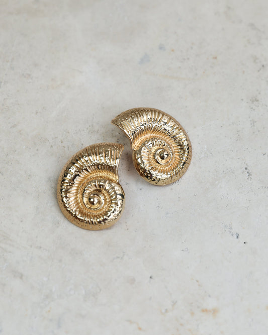 Meissa Gold Earrings | Women's Shell Drop Earrings