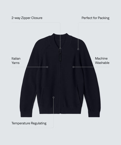 Men's Merino Knit Bomber