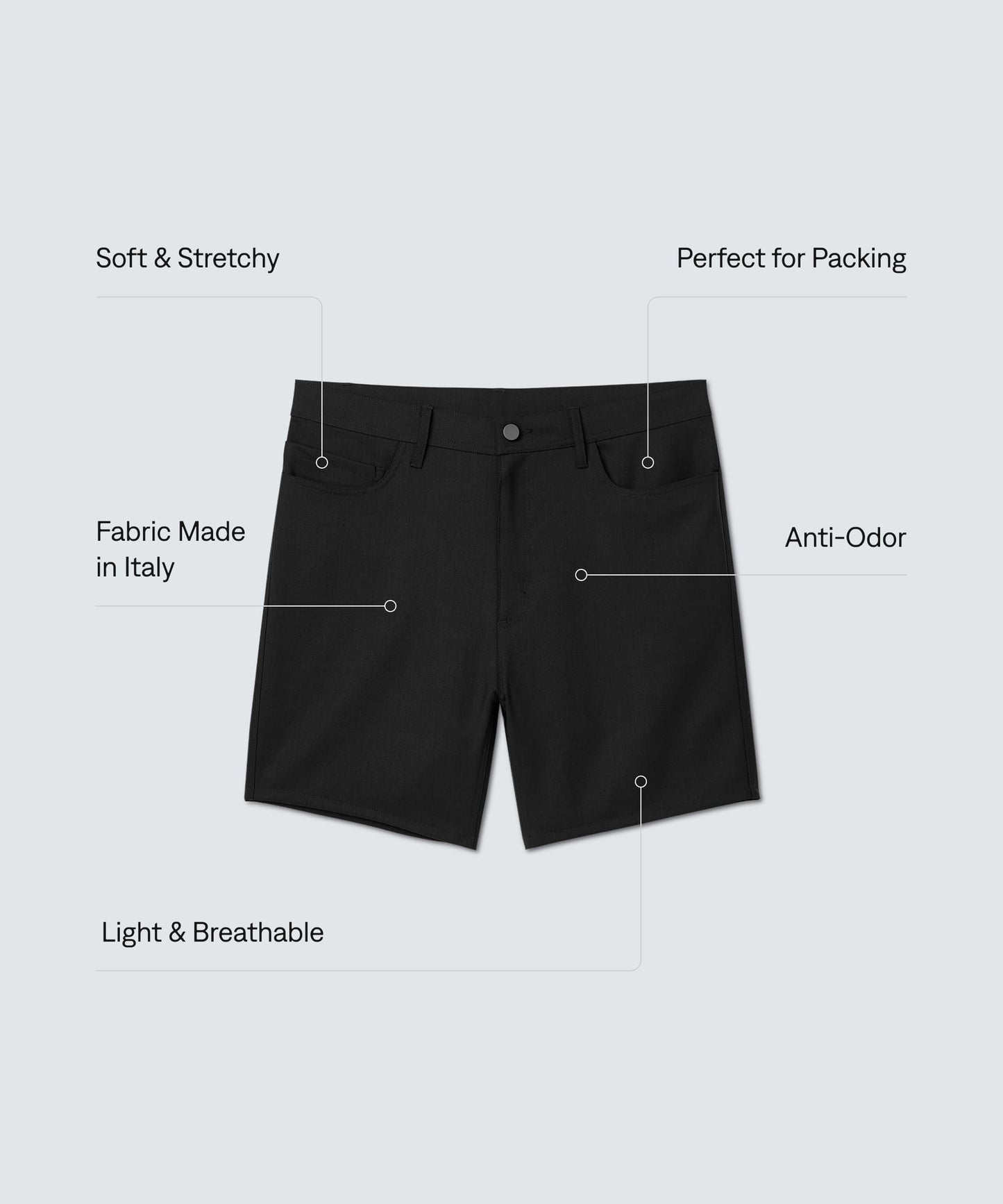 Men's Merino Travel Shorts