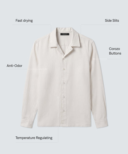 Men’s Merino Linen Button-Up