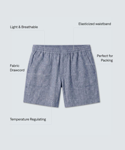 Men’s Merino Linen Beach Shorts