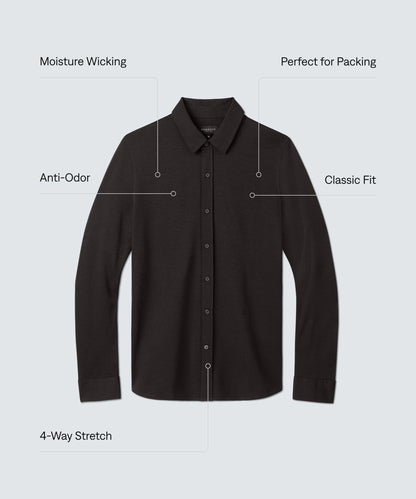 Men's Merino Button-Up