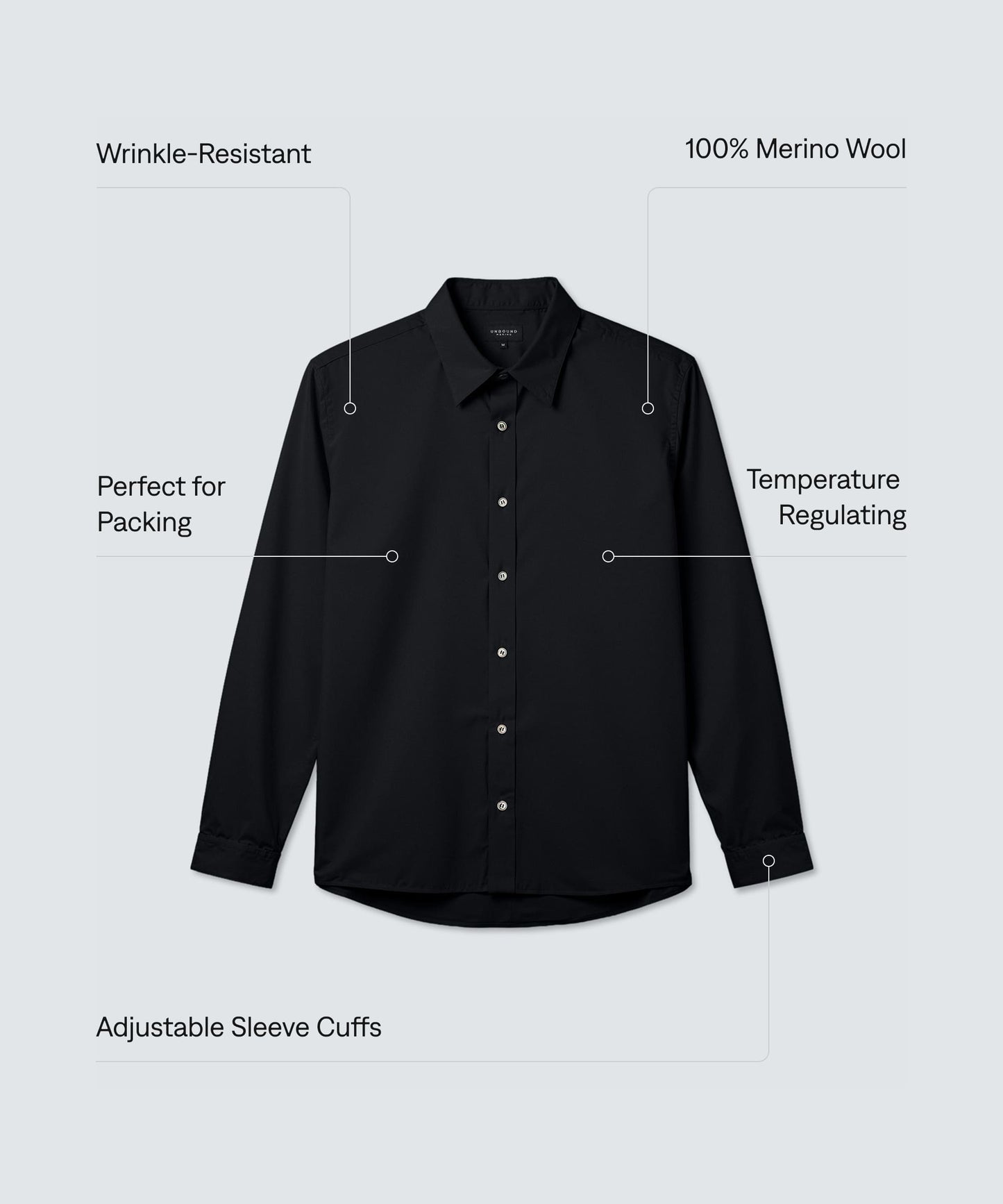Men's Merino Poplin Button-Up