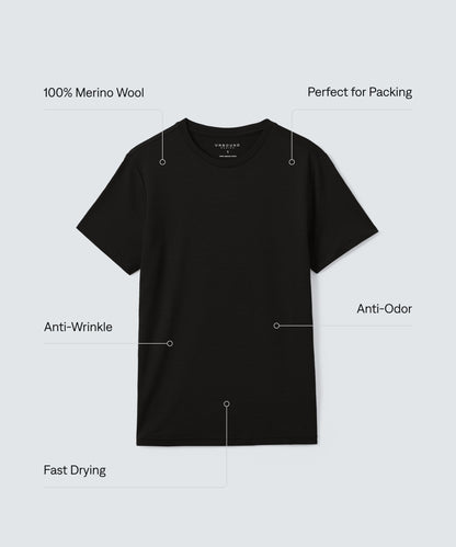Men's Merino Crew Neck T-Shirt Part 2