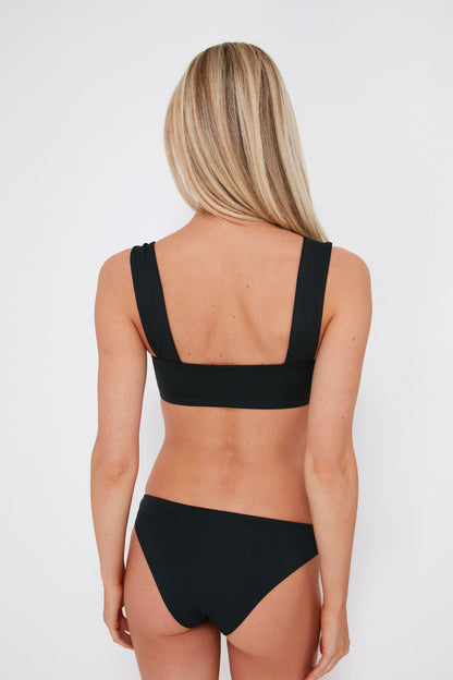 Black Bandeau Swim Top