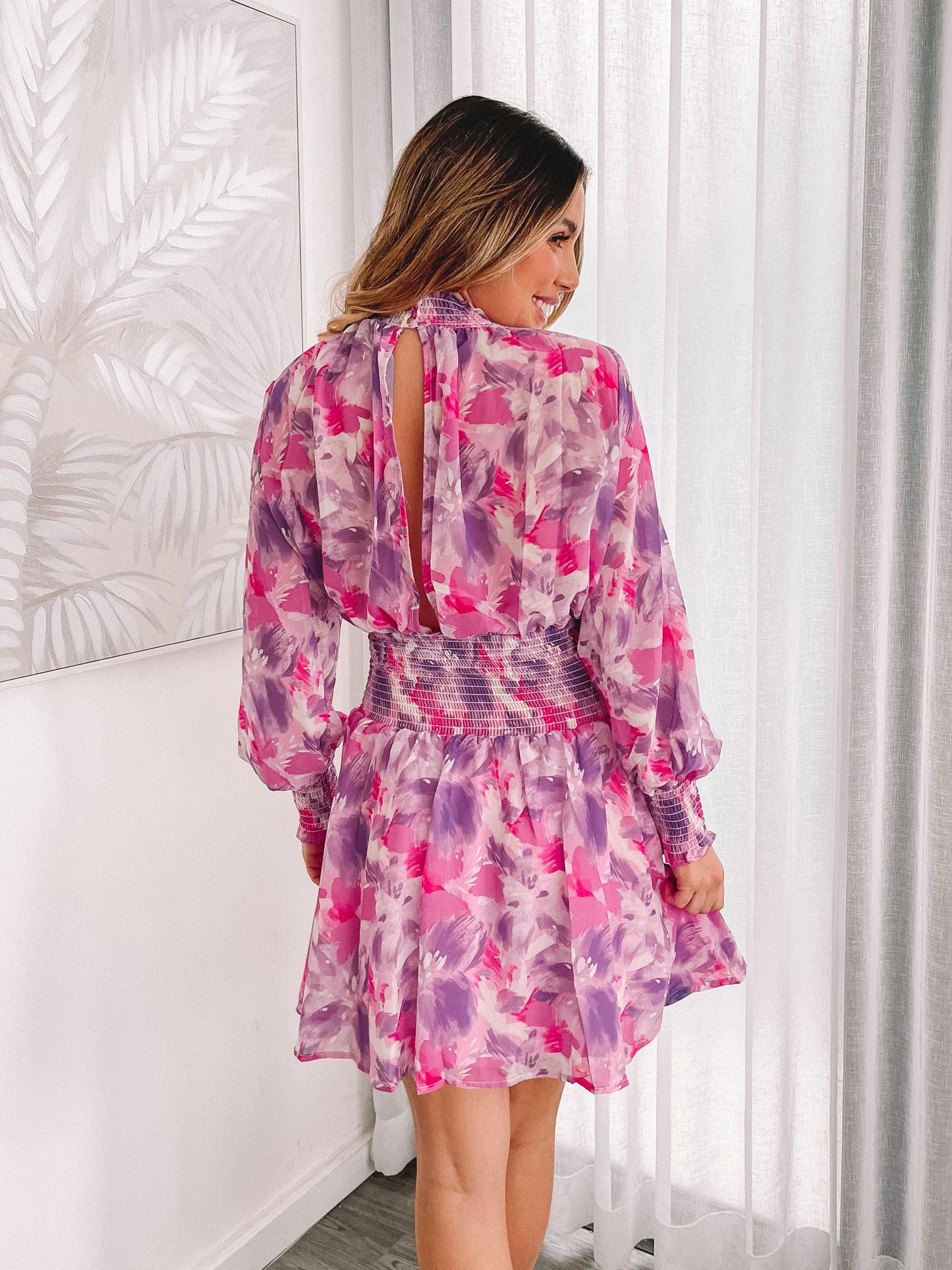 Neary Mulberry Blossom Dress | Women's Floral Mini Dress