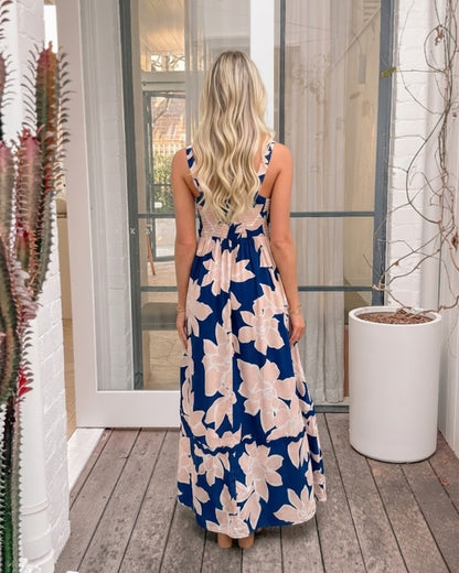 Orluna Navy Floral Dress | Women's Floral Maxi Dress