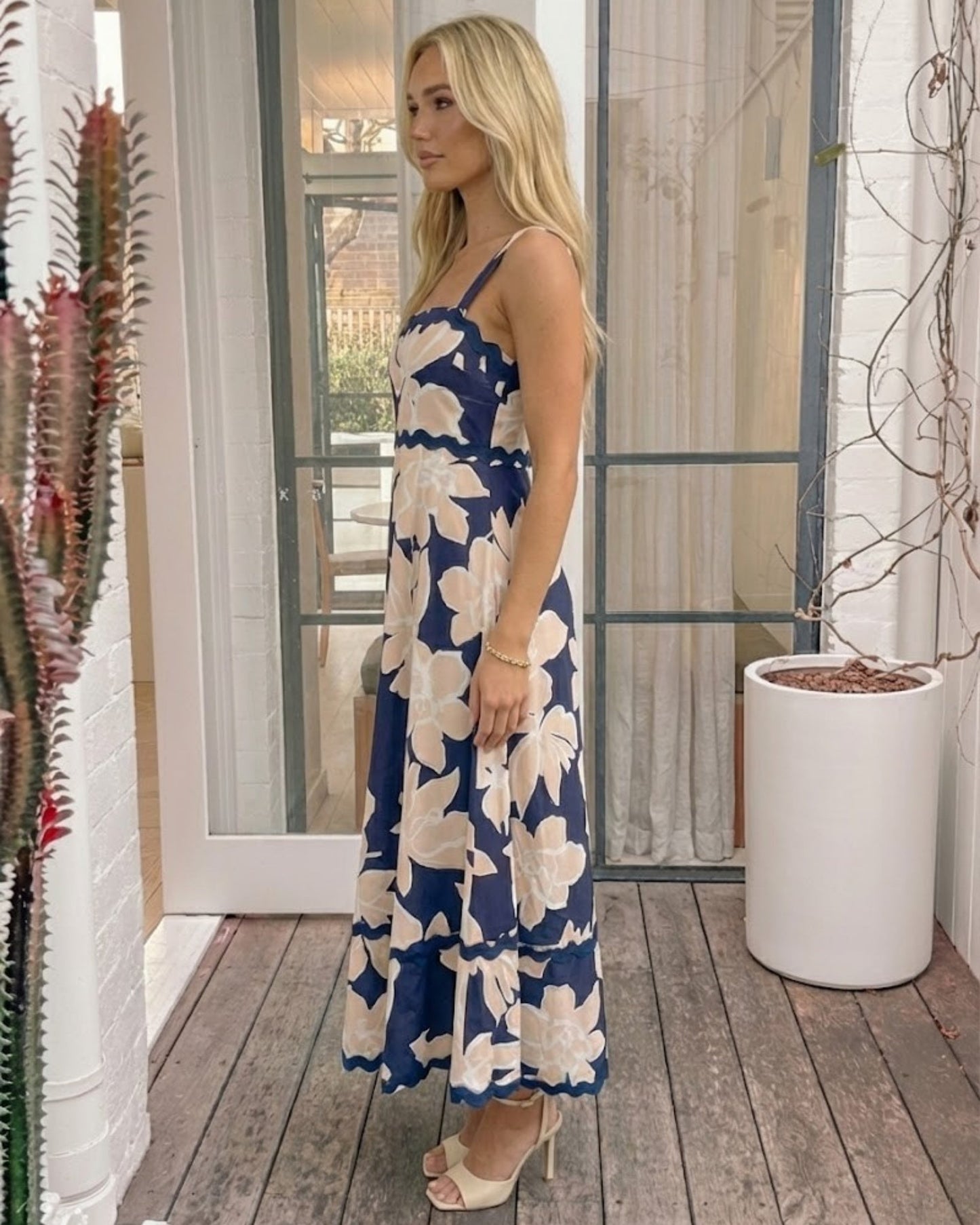 Orluna Navy Floral Dress | Women's Floral Maxi Dress