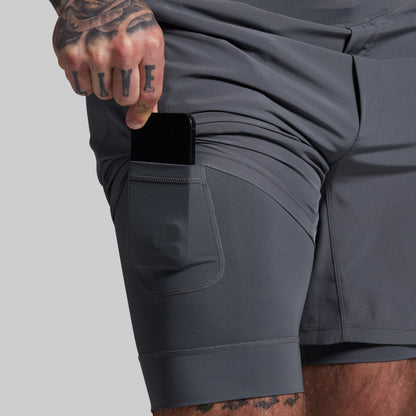 Versatile Short w/ Compression 7" (Basalt)