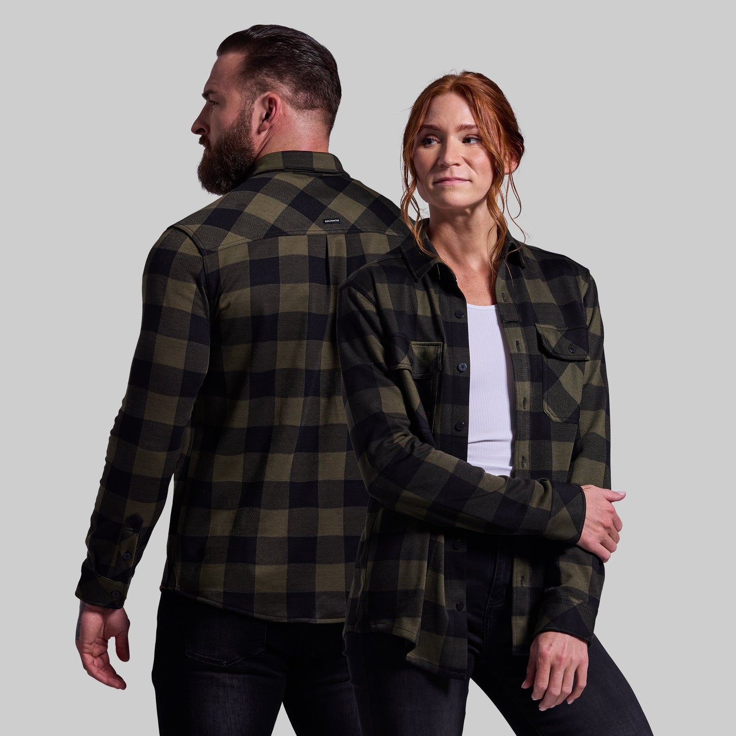 Woodsman Stretchy Flannel (Forest)