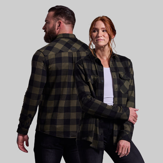 Woodsman Stretchy Flannel (Forest)