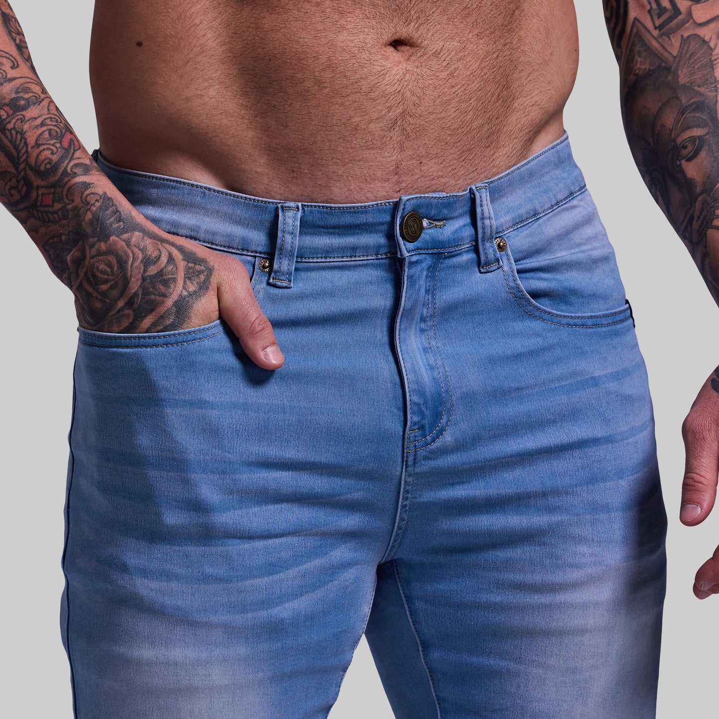 FLEX Stretchy Athletic Fit Jean (Light Wash)