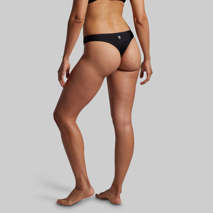 Sun Seeker Cheeky Thong (Black)