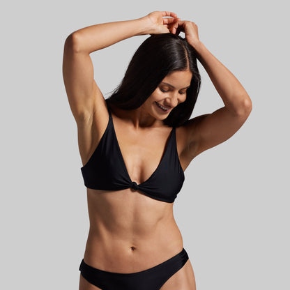 Sun Seeker Cheeky Thong Set (Black)