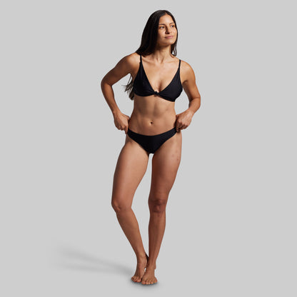 Sun Seeker Cheeky Thong Set (Black)