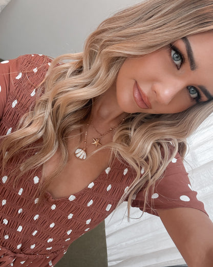 Pauletta Dress - Rust Spot