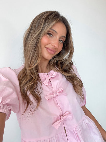 Rayanna Pink Top | Women's Peplum Top