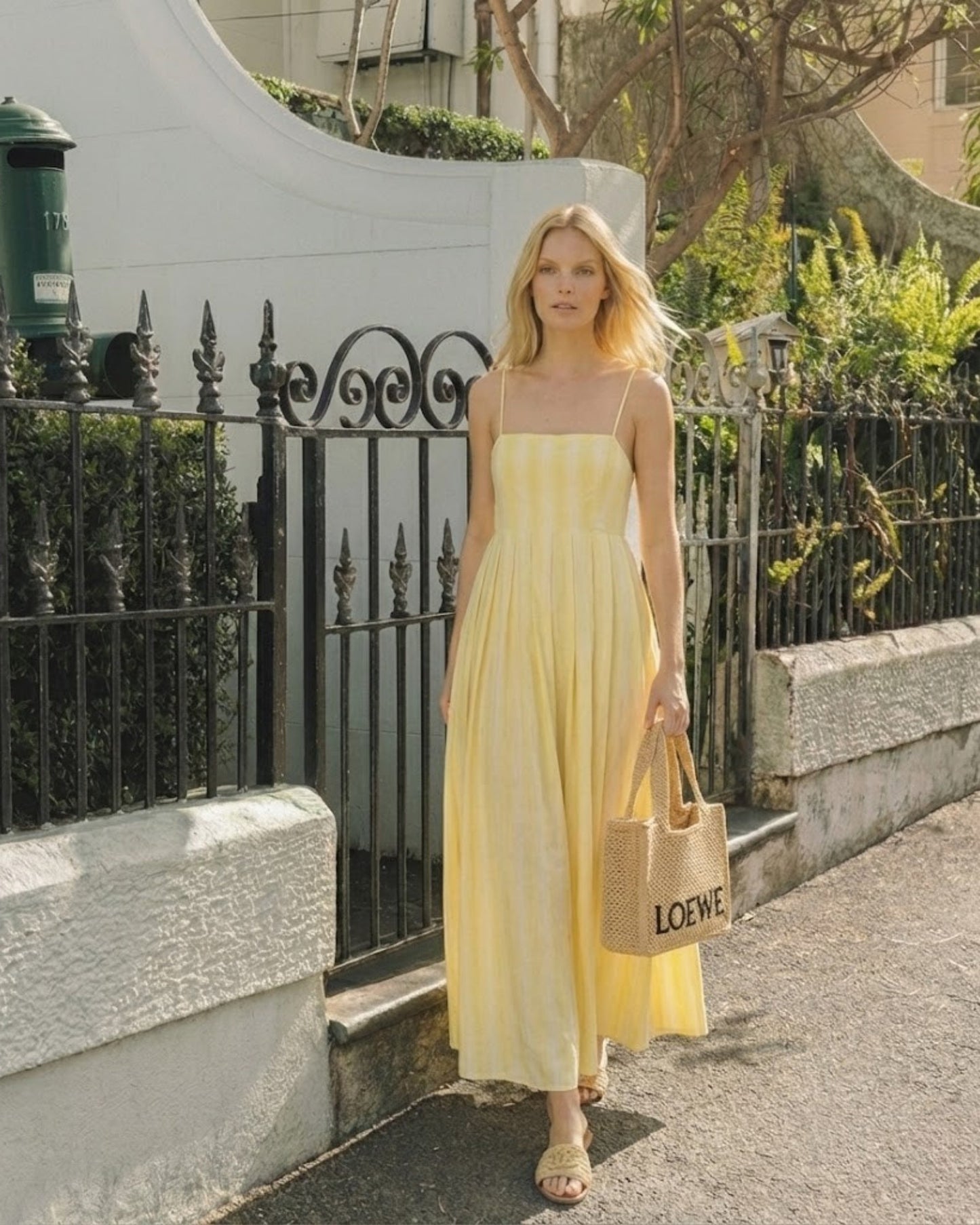Rhiannon Yellow Stripe Dress | Women's Striped Maxi Dress