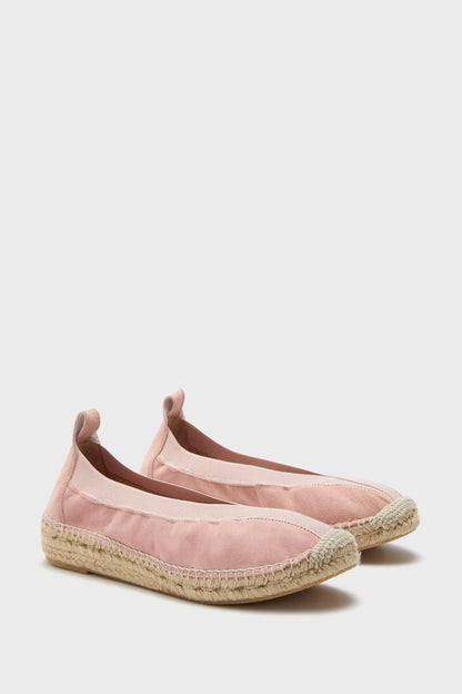 Ballet Pink Suede Jade Flats