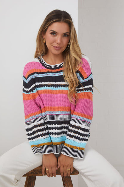 Roberta Knit - Multi | Women's Printed Knit Jumper